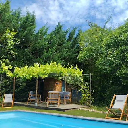 Proche Carcassone Avec Salle De Bain Et Wc Privee Piscine Salon Et Kitchenette Partages Avec Voyageurs *